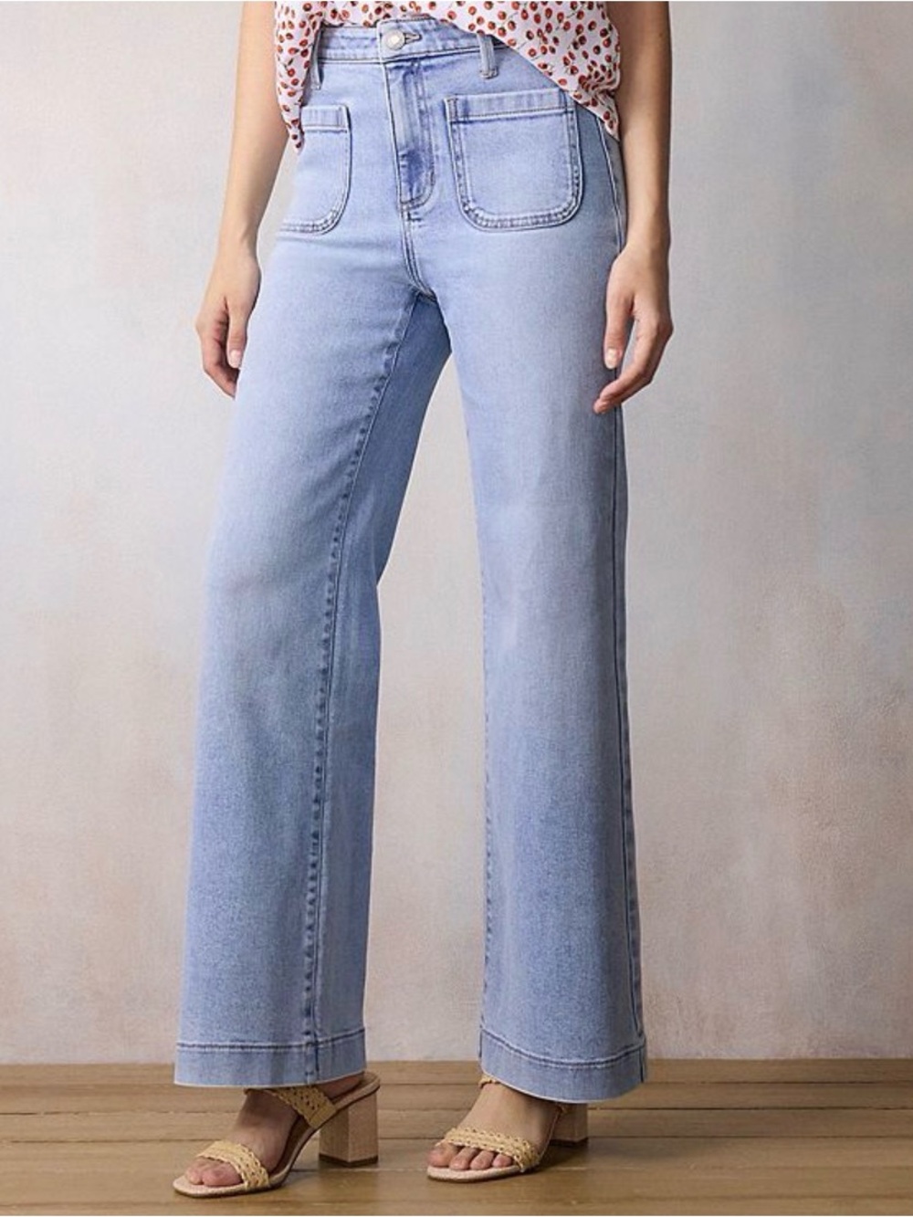 NEW…LC Lauren Conrad Super High-Rise Wide-Leg Jeans
